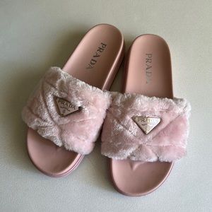 Pink Prada Slides
